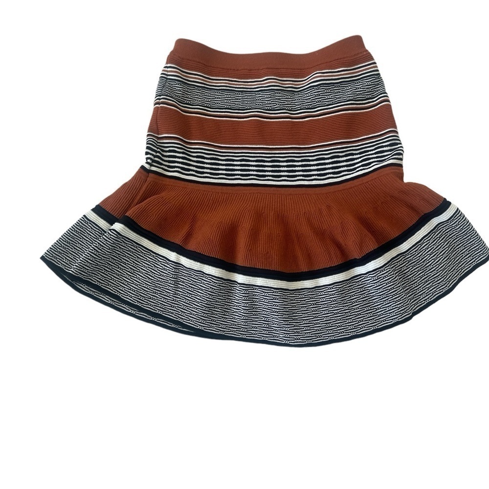 Sandro Textured Knit Ruffle Mini Skirt - Picture 6 of 13
